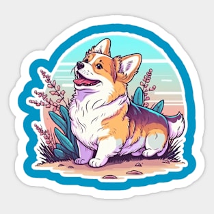 A Cute Welsh Corgi Sticker